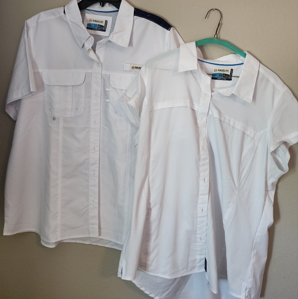 Bundle of 2 Womens Magellan Fishing Shirts